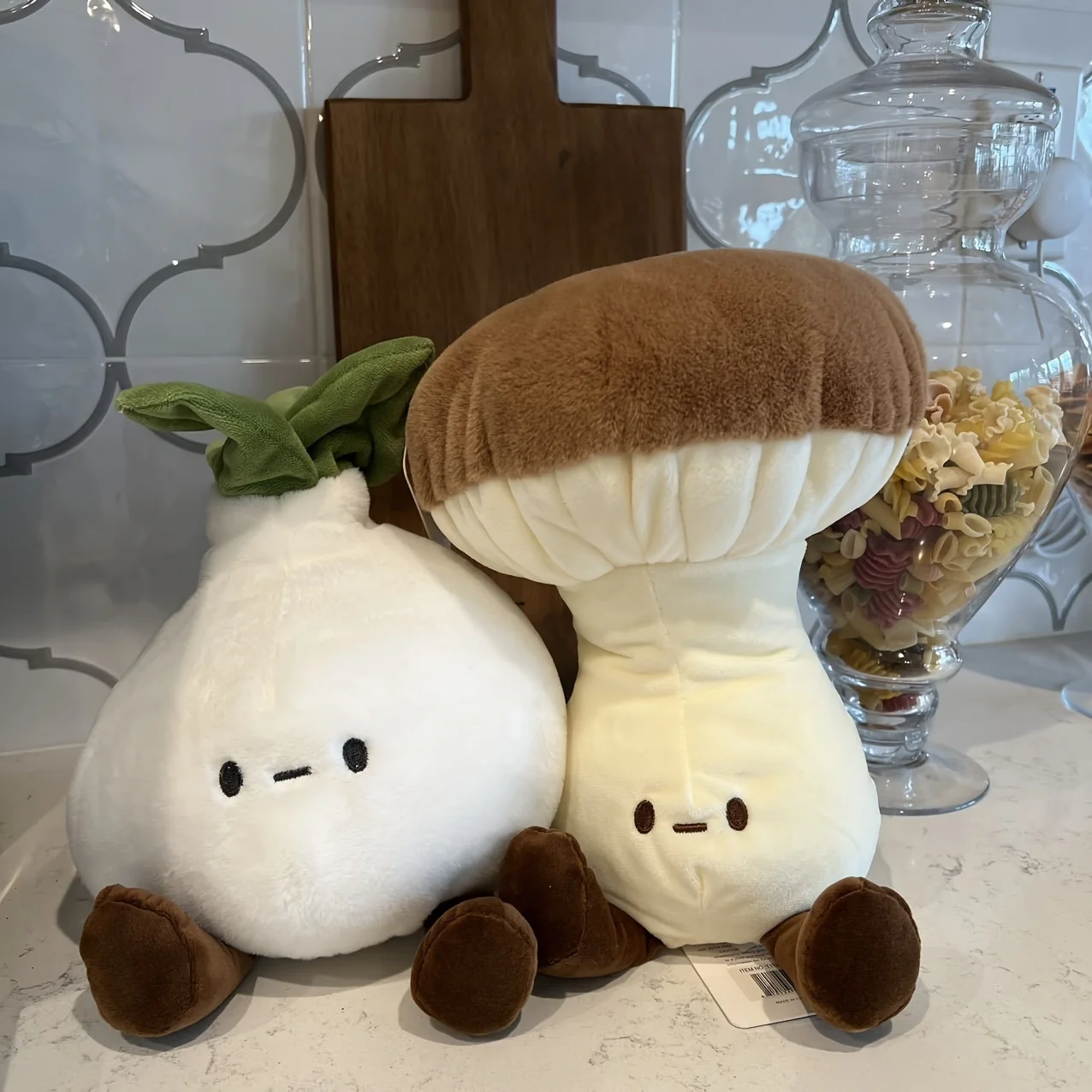 2Pk Vegetable Mushroom Onion Plush Toy