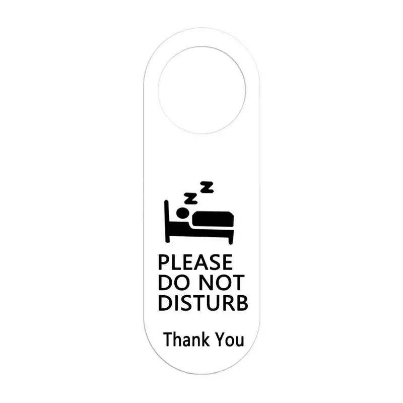 Do Not Disturb Door Hanger Sign Acrylic Offices Door Sign Double Sided Clear Printing Eye-Catching Door Sign For Law Firms Spas