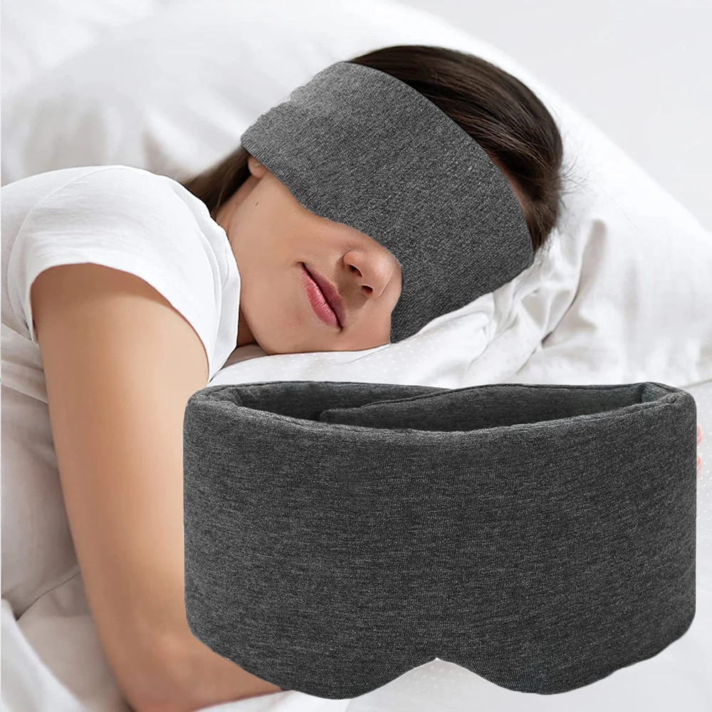 

1PC Sleeping Eye Mask for Men and Women,100% Cotton Eye Cover,Shade Portable Travel Blindfold, Night Sleep Eyeshade,Nap Eyepatch