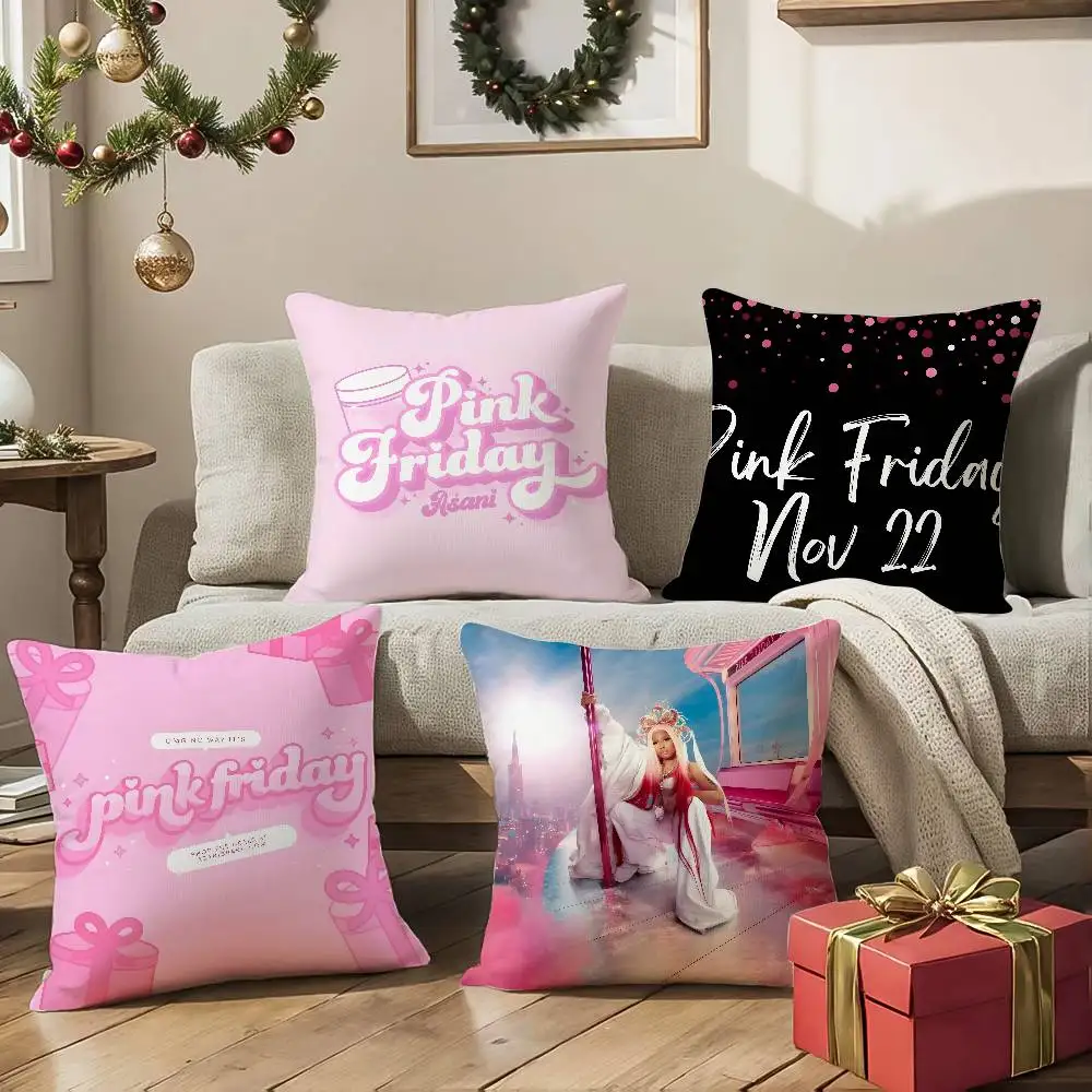 الجمعة) نيكي ميناج-المغني الوردي الجمعة كيس وسادة الراحة أريكة سرير حريري أنيق غير مرئية سستة مخصص الزخرفية ج #2