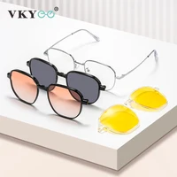 VICKY Nuevas Gafas de Sol Polarizadas Magnéticas Unisex, Gafas de Lectura Cuatro en Uno para Miopía, Anti Luz Azul, Prescripción Personalizada JS08
