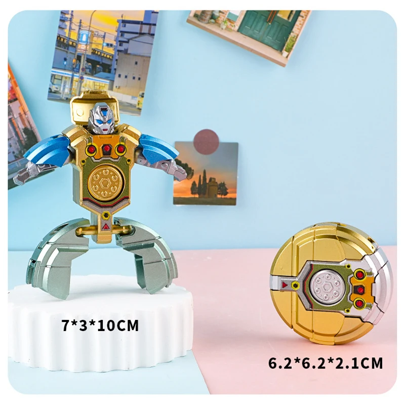 الإصبع الدوران Morphing روبوت الميكانيكية الضغط سبينر إصبع الدوران تململ لعبة أطفال الكبار الإجهاد الإغاثة مكافحة القلق لعبة