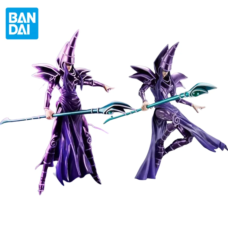 バンダイオリジナル遊☆戯☆王！ アニメフィギュア SHM ダークマジシャンアクションフィギュアのおもちゃ子供のギフトグッズモデル装飾品