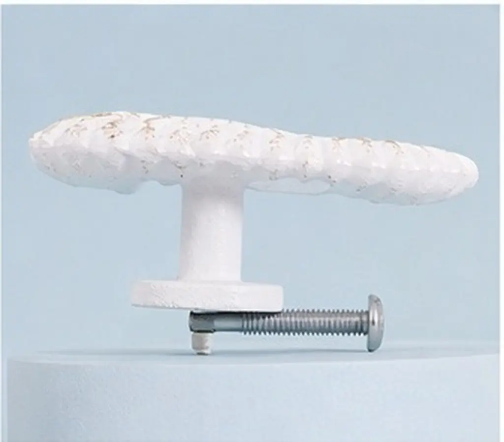 2Pcs Sea Horse Shape Cabinet Handle Iron Material Ocean Theme Decorative Drawer Pull for Furniture Dresser Wardrobe Cupboard