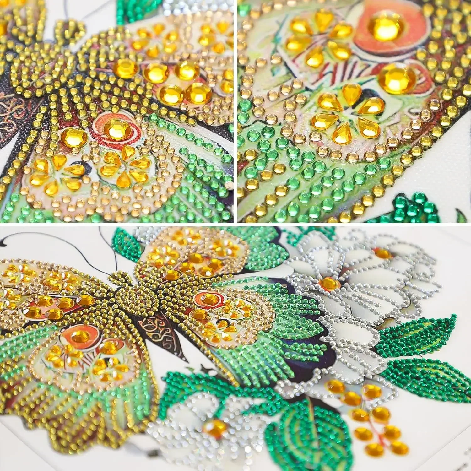 RUOPOTY الماس اللوحة فراشة الجنية القمر التطريز دائرة الماس اللوحة صنع التطريز عدة الحفر جدار الفن #5