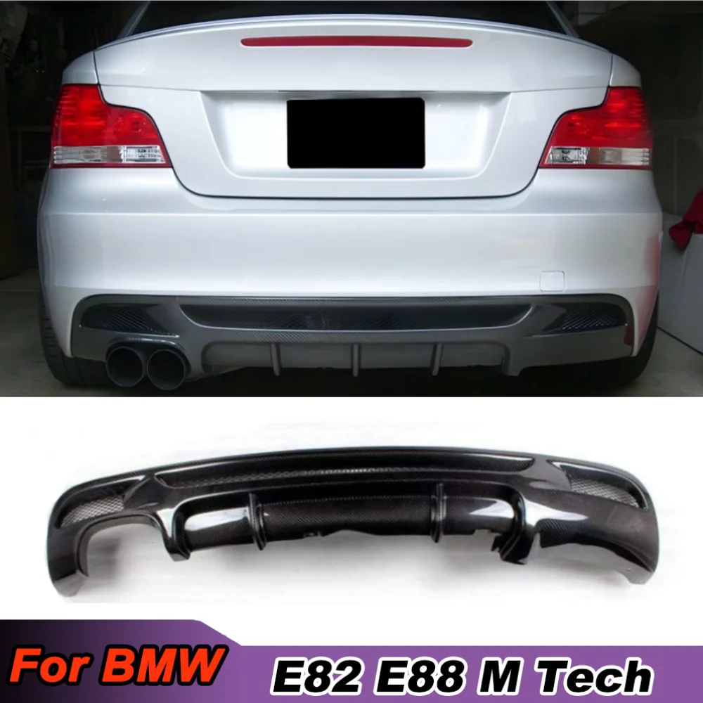 

For BMW 1Series E82 E88 128i 135i M Sport 2008-2013 M Tech Carbon Fiber/FRP Rear Body Kits Car Rear Bumper Diffuser Lip Spoiler