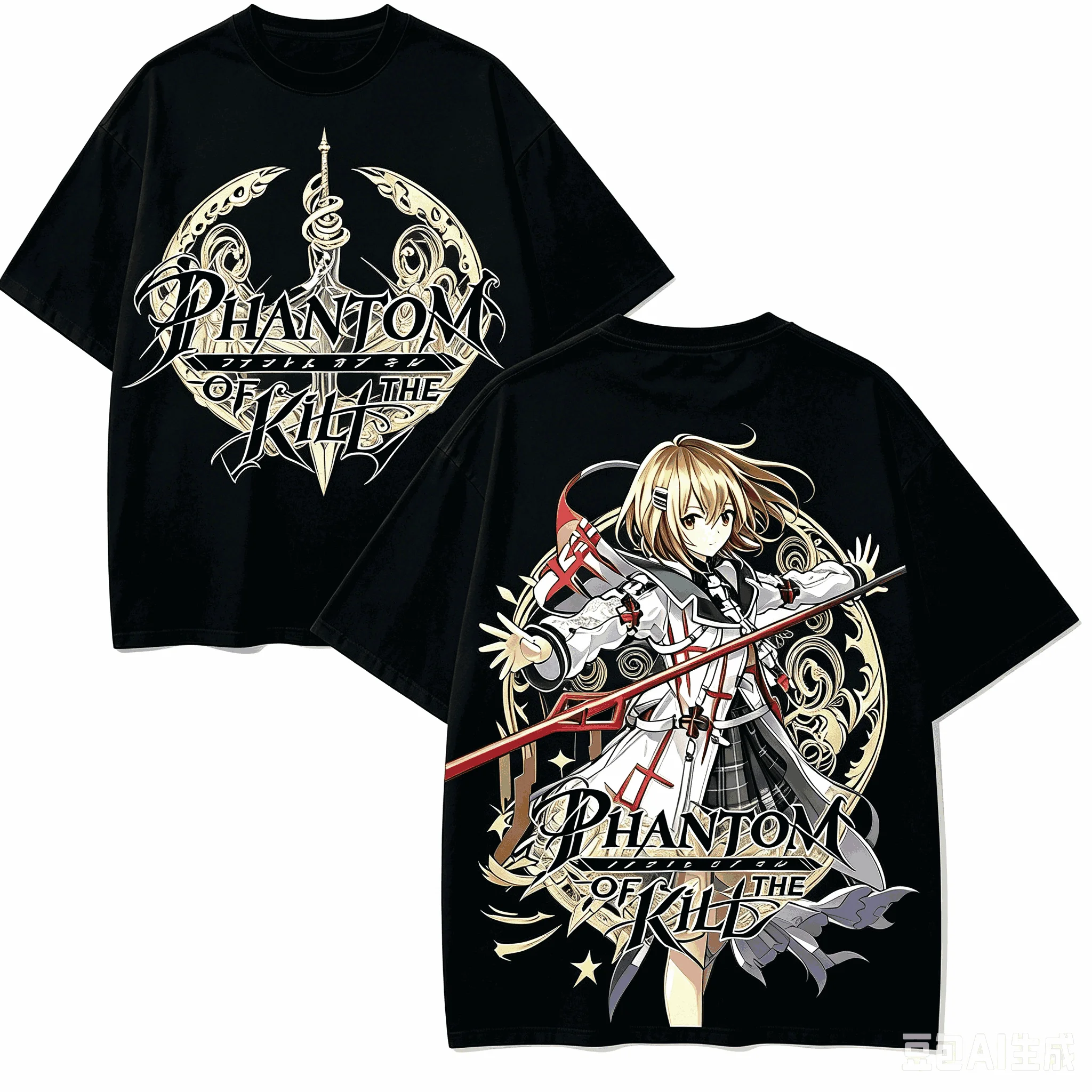 Phantom of the Kill Anime Lover T-shirt Harajuku Cotton New Model High Street Retro Fashion Oversized Unisex hot product Classic