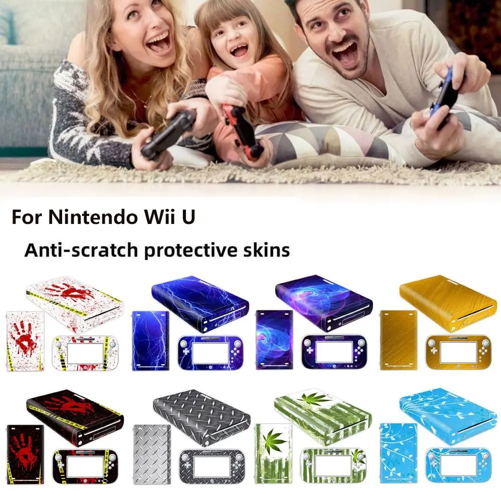 Full Set Protective Cover For Nintendo Wii U Decal Skin Game Console Decor Stickers For Nintendo Wii U