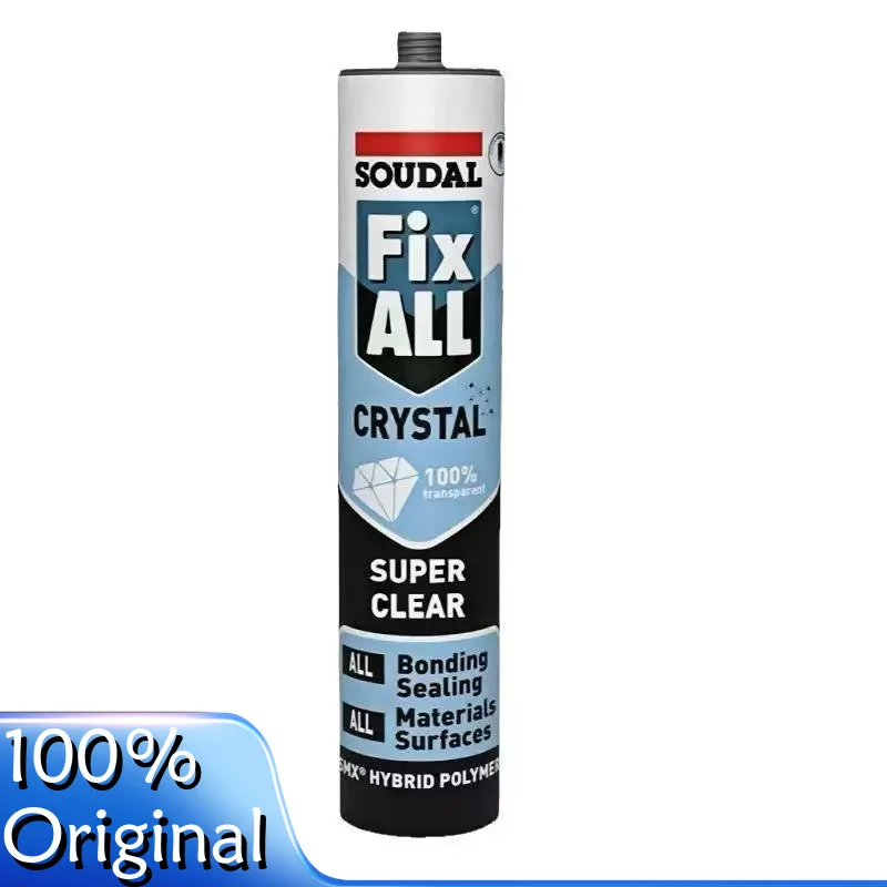 

Оригинальный продукт SOUDAL FIX ALL CRYSTAL SUPER CLEAR Аквариуми Водонепроницаемые и устойчивые к плесени Подходит для кухонь и ванных комнат