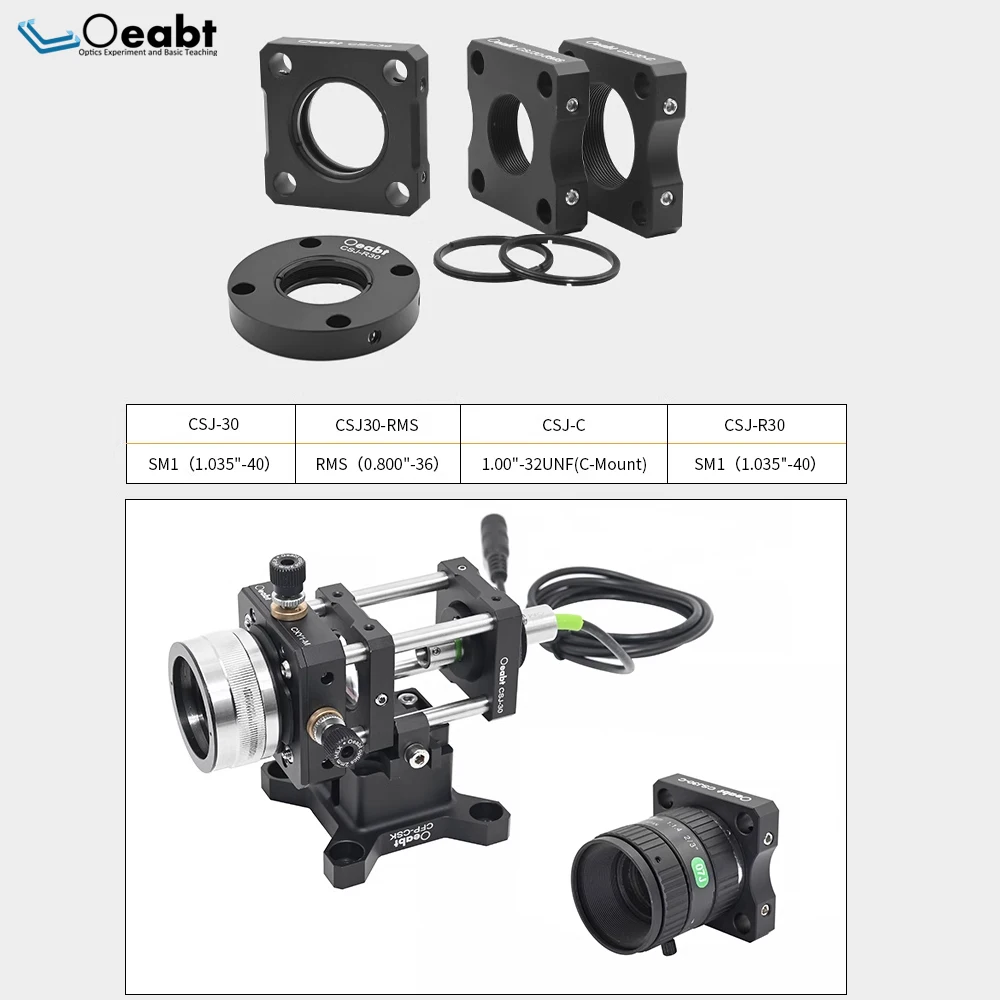CSJ-30 Cage Plate Optical Pressure Ring Frame Adjustment Frame 30mm Cage Plate Cage System Coaxial Base Optical Oeabt