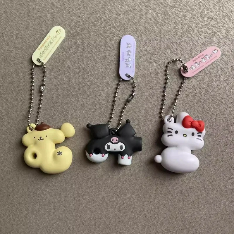 Sanrio Kawaii Japan Gashapon Figur Anime Hallo Kitty Cinna moroll Tasche Schlüssel bund niedlichen Kapsel Spielzeug Puppe Mini Modell Geschenk