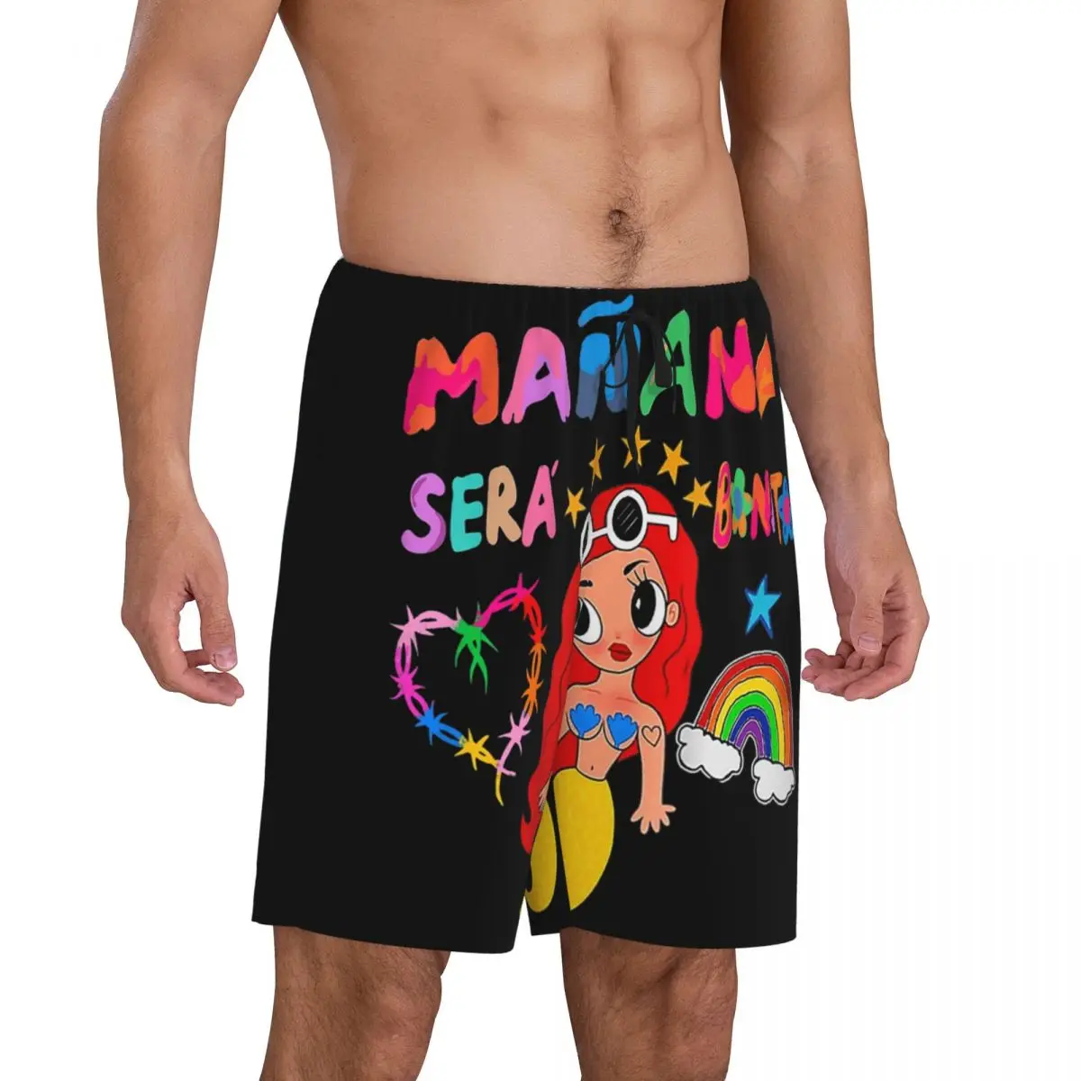 Custom Manana Sera Bonito Karol G Pajama Bottoms Men's Lounge Sleep Shorts Stretch Sleepwear Pjs with Pockets