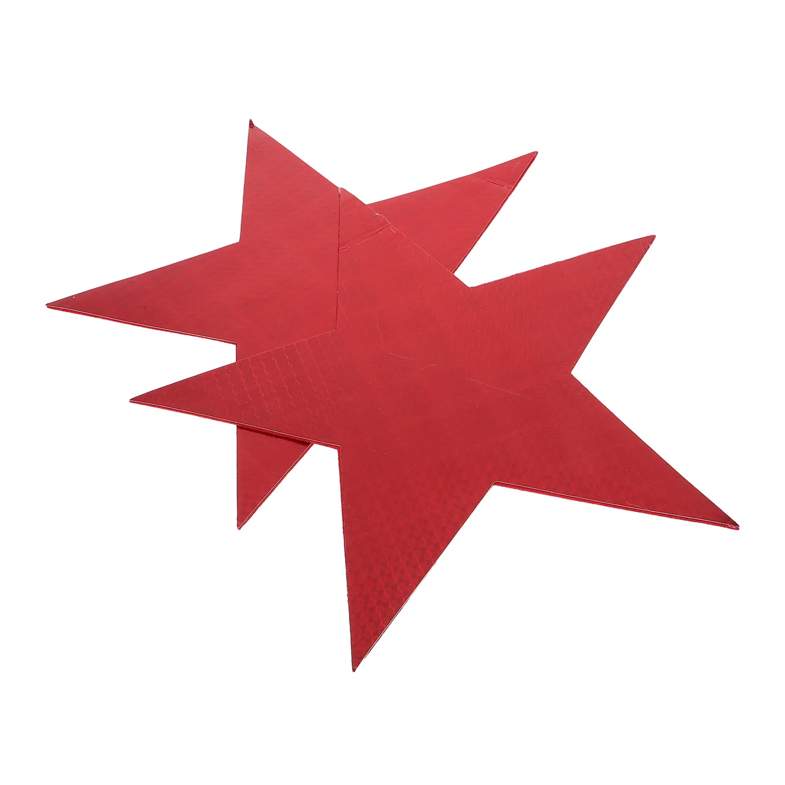 2Pcs Star Handheld Stage Props Bright Red Felt Star Decorations Elastic Band for Dance Parties Sports Celebrations