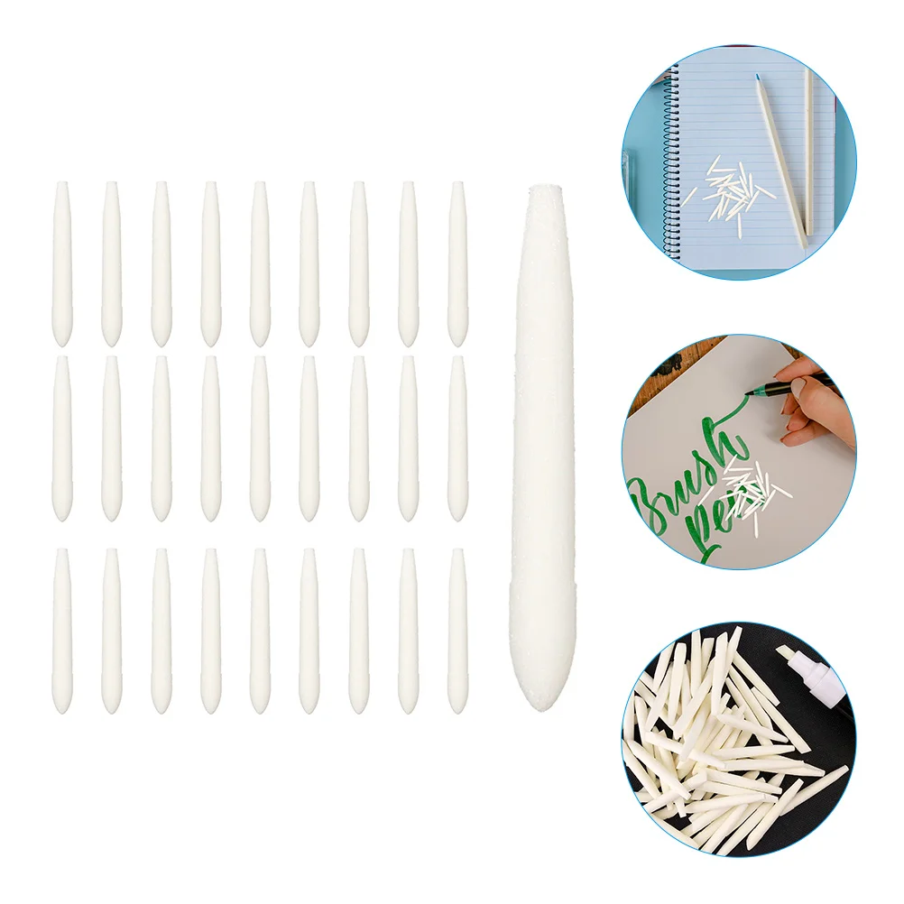 30 Pcs Paint Pen Refill Oil Painting Points Replace White Refillable Tips Students Marker Nibs