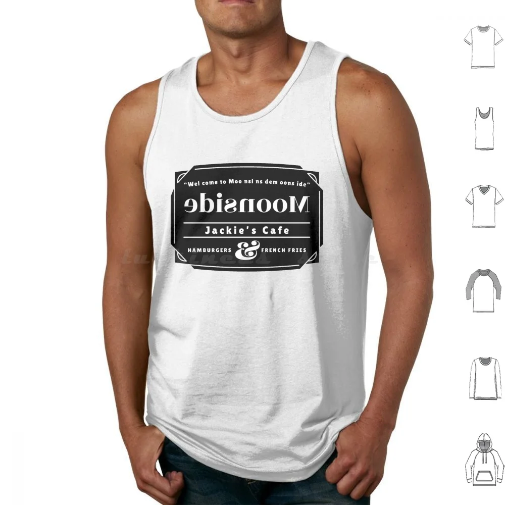 Earthbound-Mother 2-Moonside-Jackie's Cafe Tank Tops Print Cotton Earthbound Mother Mother 2 Mother 3 Smash Bros Snes Rpg