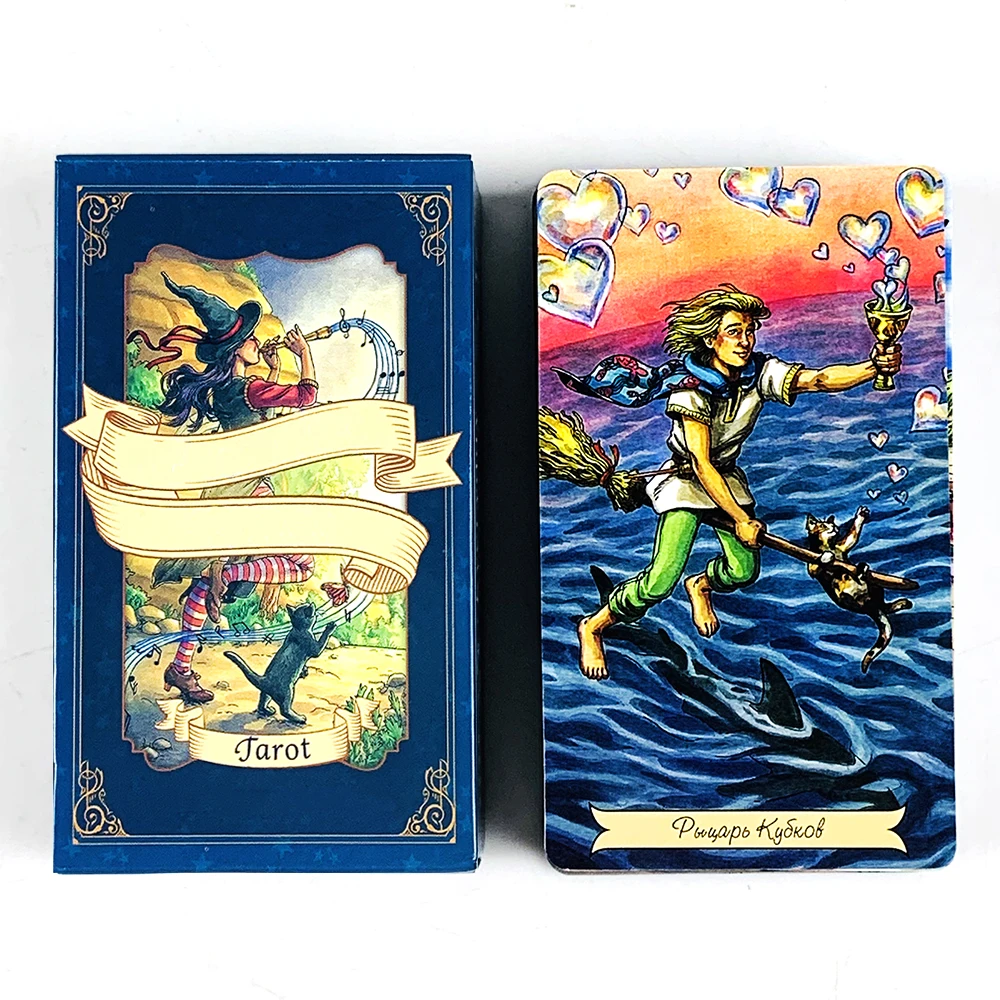 

Новая русская версия карты Таро, загадочная настольная игра для гадания, семейная карточная игра, подарки на Хэллоуин и Рождество