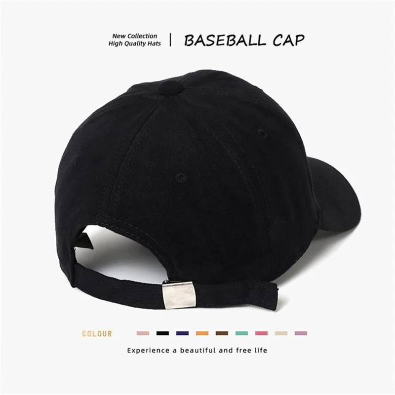 Gorras de béisbol Bordado de letras a la moda, gorras de sol informales de verano para exteriores para adultos con cabeza grande, gorras deportivas de Golf, gorras Snapback de Hip Hop