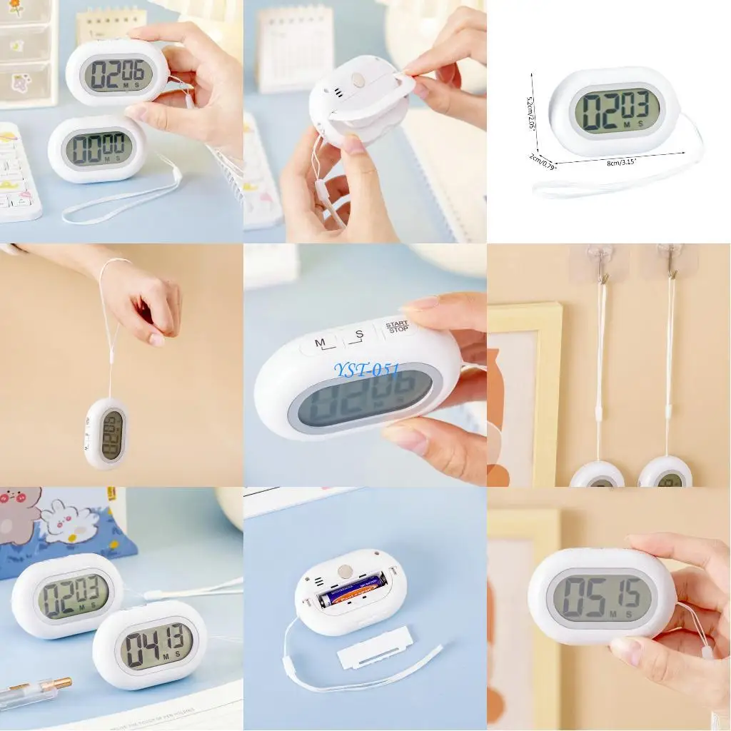 

E15A Digital Kitchen Timer Household Cooking Supplies Loud Alarm Clock for Cooking