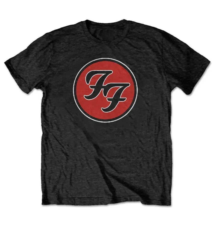 

2025 Fashion Tees Men Foos Fighter FF Logo T Shirt Casual Oversized Breathable T-shirt Graphic Youth Cloth Streetwear S-3XL