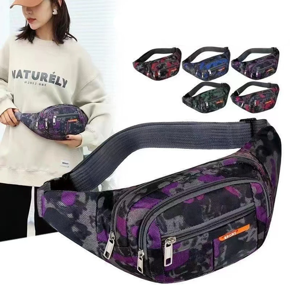 Waterproof Waist Bag Korean-style High-capacity Outdoor Sports Fanny Pouch Canvas Child Banana Bag for Girls Kids Bag