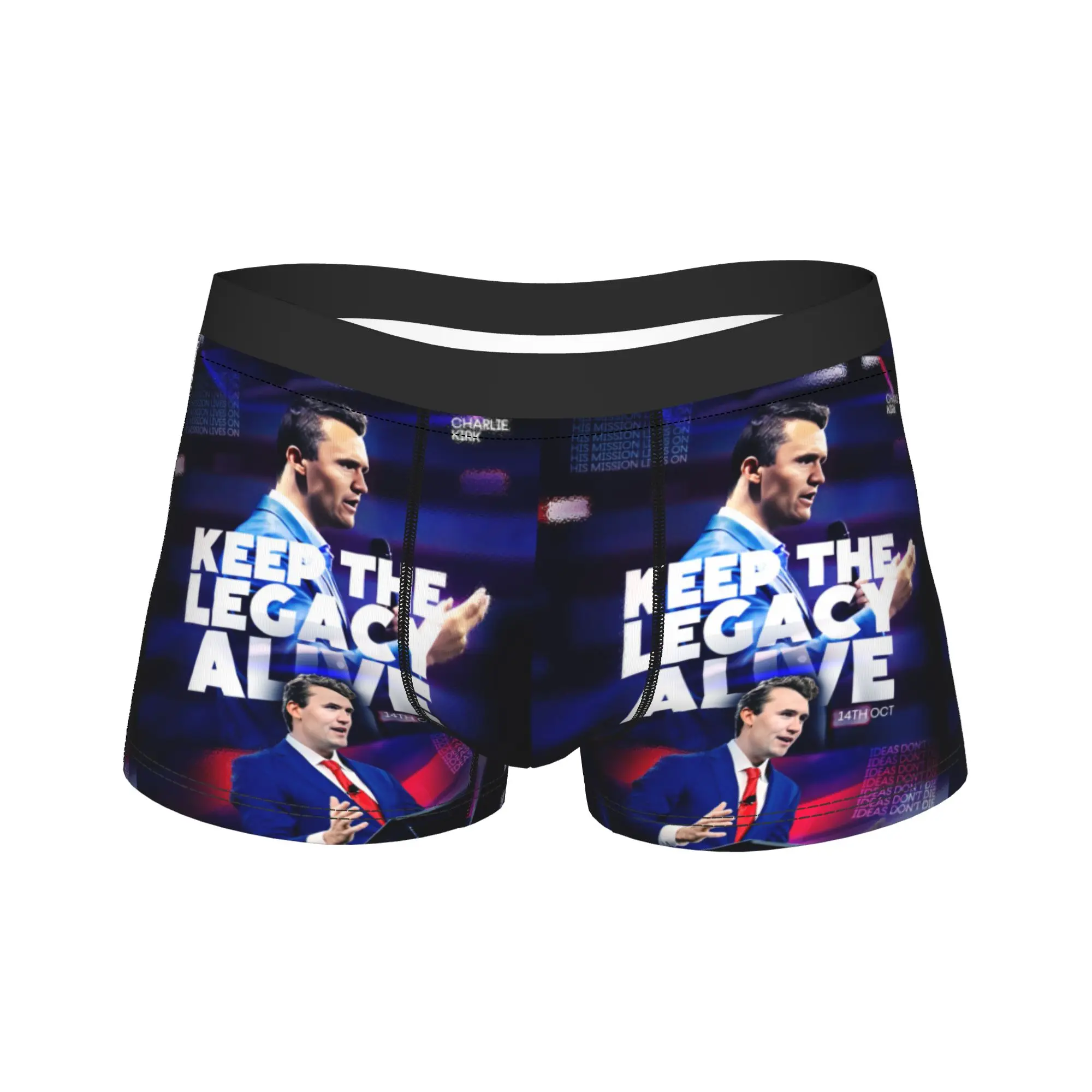 

Charlie Kirk Keep The Legacy Alive Event 14th Oct Underwear Sexy Soft Underpants Boxer Brief Males 3D Pouch Oversize Boxershorts