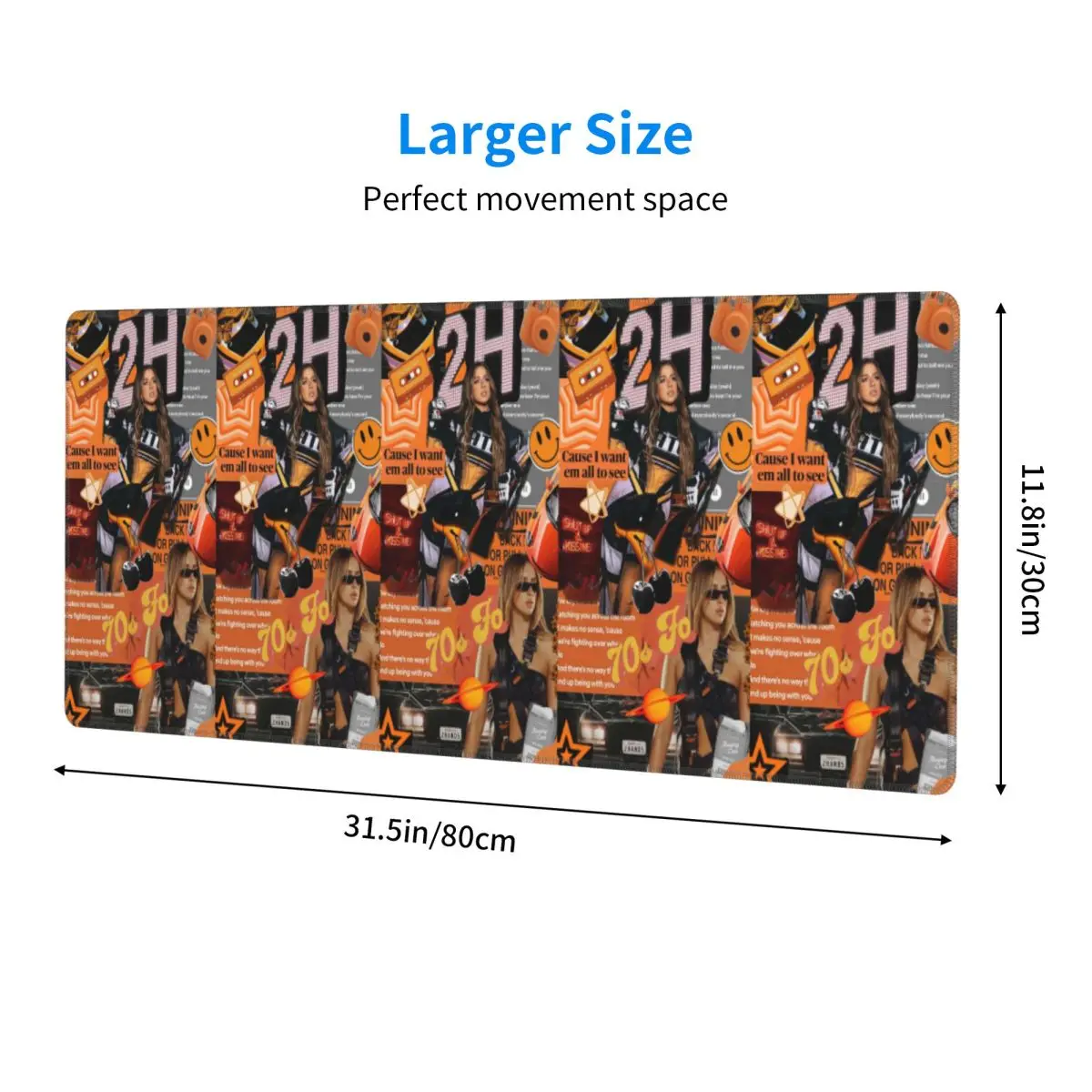 Large Mouse Pad Tate Mcrae Think Later World Tour Gamer PC Laptop Mats Keyboard Carpet Computer Gaming Desk Mat