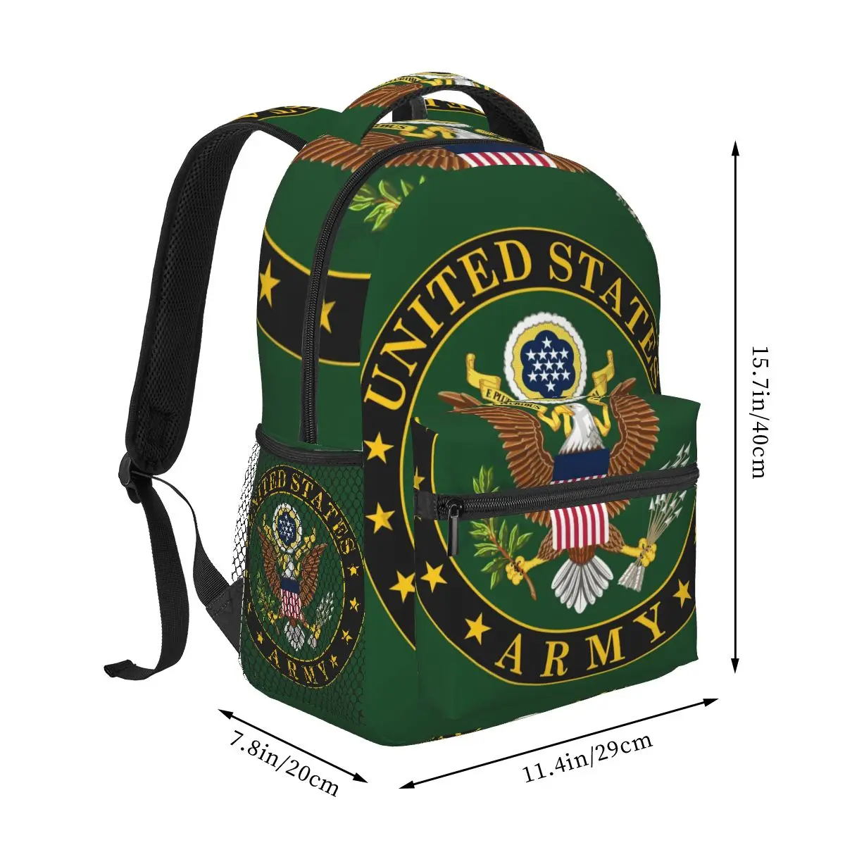 Teenager Bookbag Backpack Travel Bag United States Flag Print Backpack For Laptop School Bags