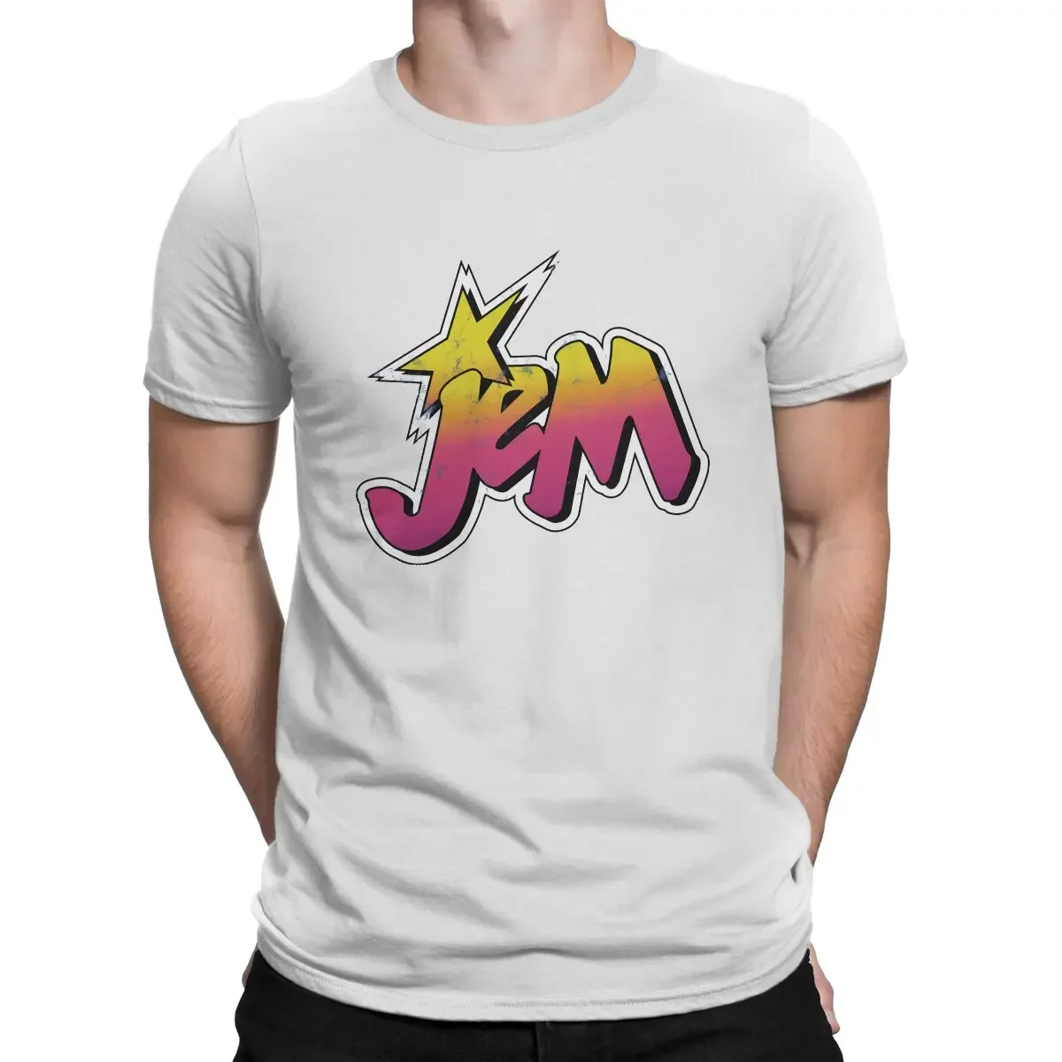 Men Band Cartoon Misfits Distressed 80s Party Round Collar Pure Jem And The Sweatshirt anime Holograms TV Creative TShirt for image 5