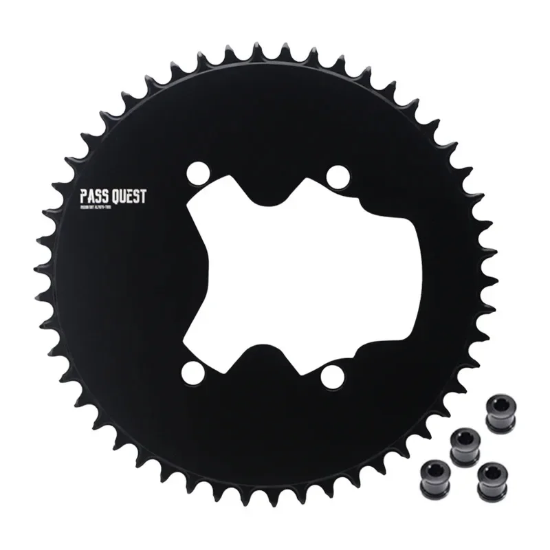 PASS QUEST 110BCD 4 Bolt 1x AERO Chainring for shimano DA9200 R9200 Narrow Wide Chainring 42T-60T 9/10/11/12S