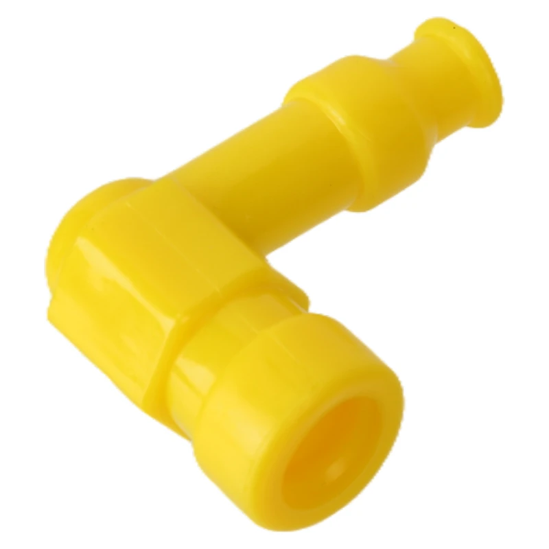 Tappo candela Stivale in silicone giallo Tappi universali impermeabili senza resistenza Facile installazione per il trasporto di gocce di sporche del motociclo