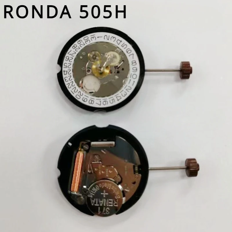 Ronda-Acessórios de relógio de movimento Quartz, novos e originais, Suíça, 505h, quatro pinos