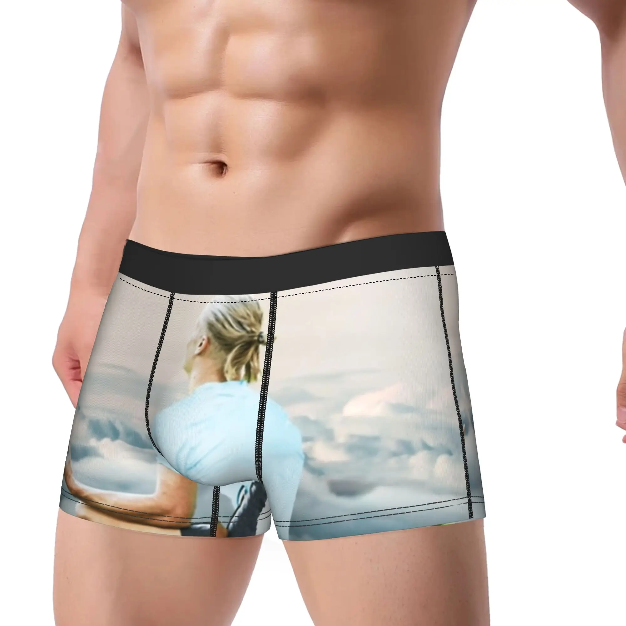 Man Haalands Meme Long Underwear Football Star Sexy Boxer Briefs Shorts Panties Male Soft Underpants M-XXL