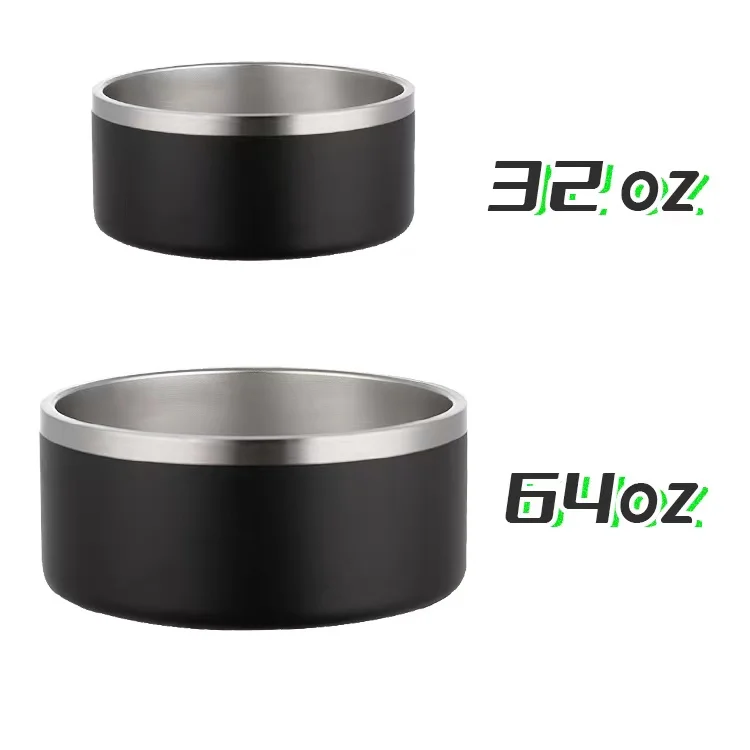 Custom Wholesale Pet Food Bowl Stainless Steel Powder Coated Dog Animal Stainless Steel Pet Bowl