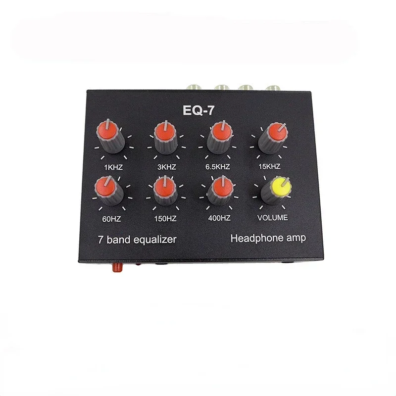 EQ-7 Audio, Audio Preamplifier sinyal Audio 7 Band Equalizer dapat diatur suara Bass Sekolah Tinggi telepon komputer Headphone Amplifier