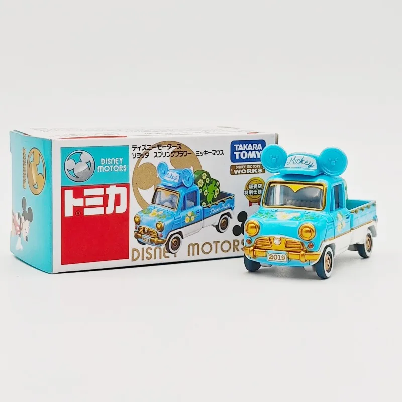 TAKARA TOMY Tomica DISNEY MOTORS Mickey Lentebloem Truck Legering Speelgoedmotorvoertuig Diecast Metaal Model Geschenken