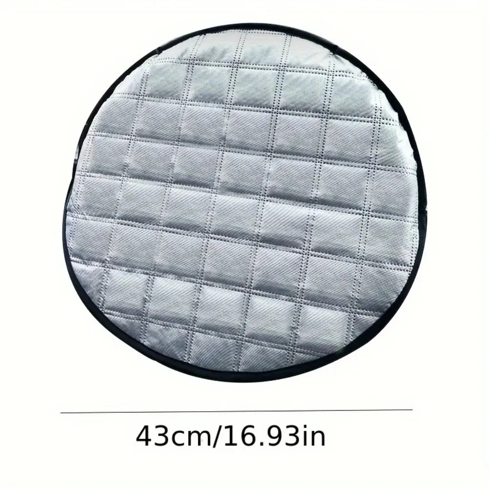 Heat-Resistant Car Steering Wheel Sunshade Cover Universal Foldable Steering Wheel Sun Block Sun Protection Insulation