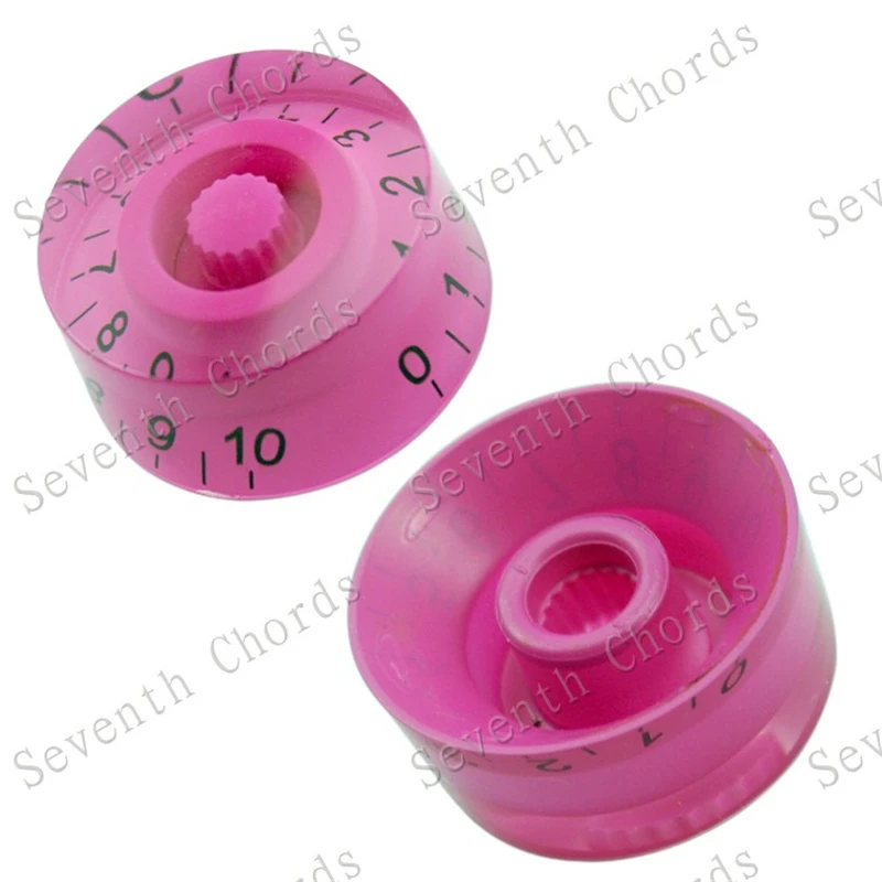 40Pcs Volume Tone knobs Buttons Speed Control Knobs Mauve For  Electric Guitar Parts Replacement