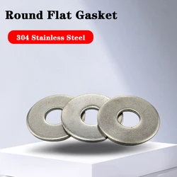 30pcs/lot 304 Stainless steel flat ring washers Model M2 M3 M4 M5 M6 M8 Stainless steel flat washers for fender screws, bolts, h
