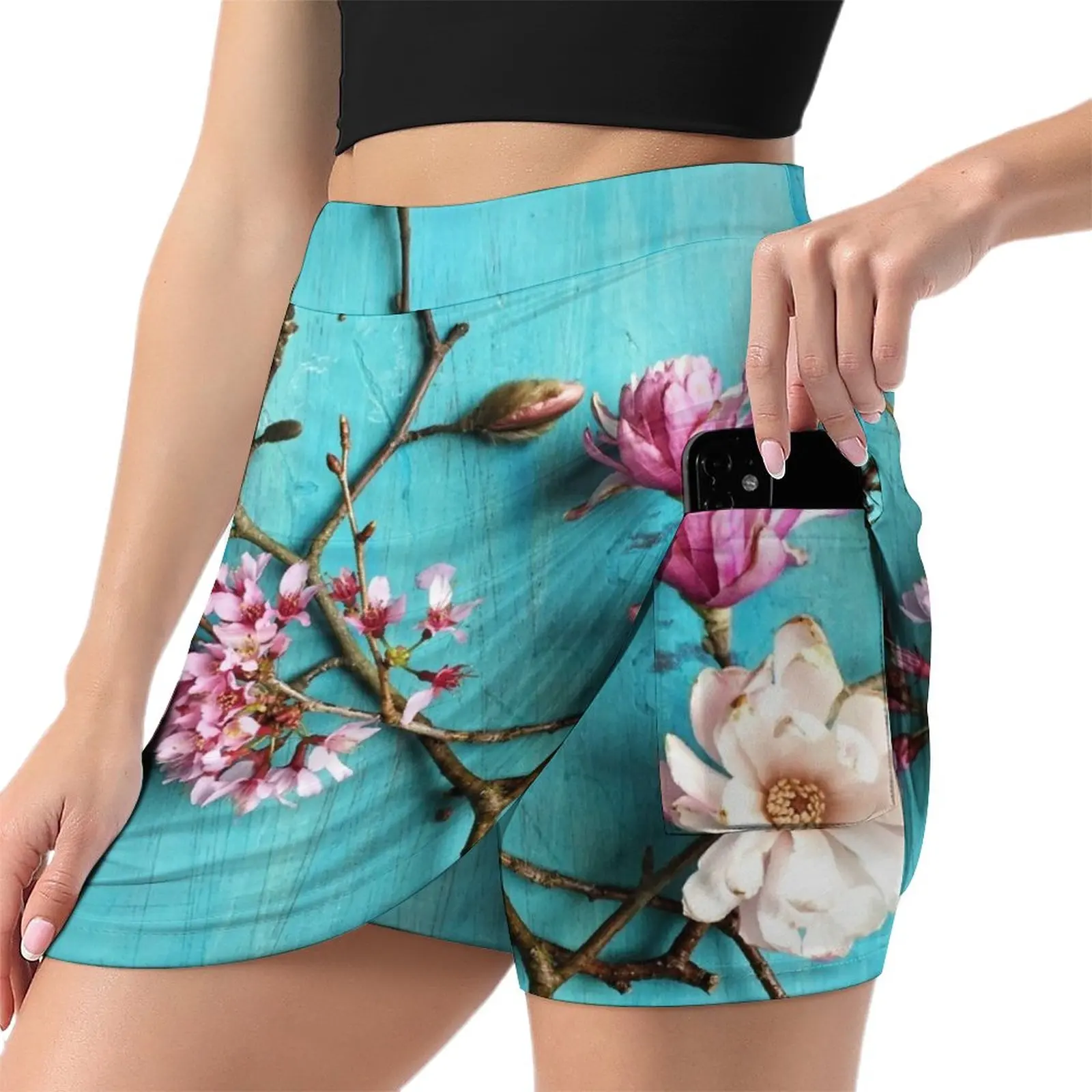 Flowers of Spring Light Proof Trouser Skirt kawaii skirt women's clothing trend 2023