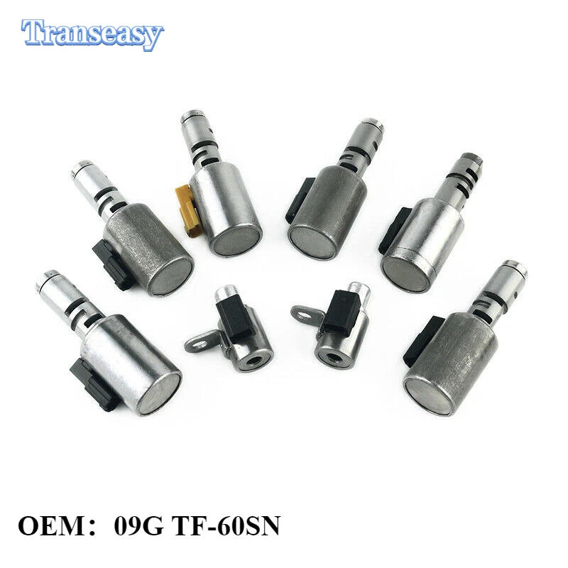 

8PCS 09G OEM TF-60SN Automatic Transmission Valve Body Solenoids Fits For Audi VW Golf Passat Toura