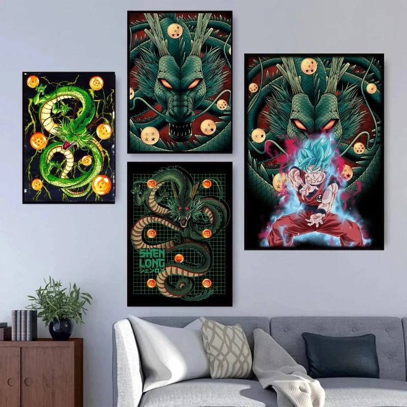 

Canvas Artwork Painting Dragon Ball Kakarot Cartoon Character Picture Kid Action Figures Gifts Prints and Prints Poster Toys