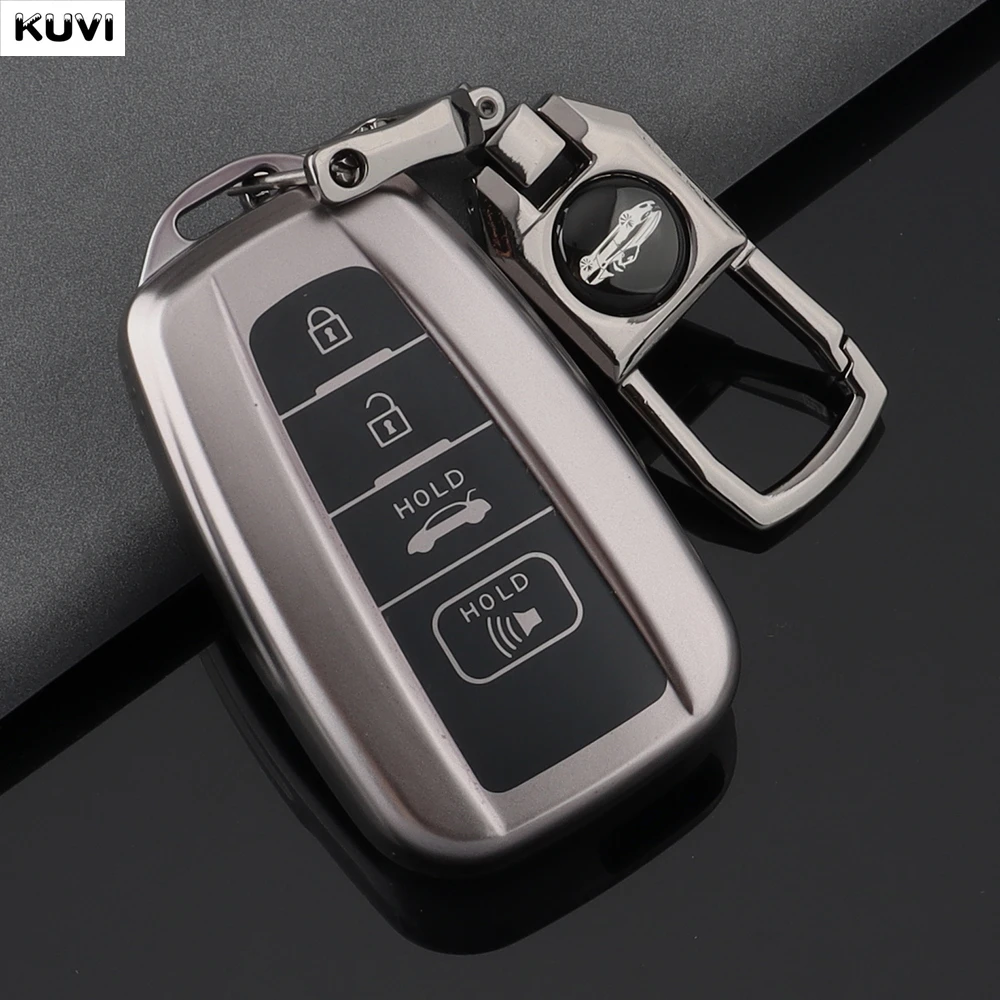 2 3 4 BTN TPU Autoschlüsselhülle für Toyota Prius Camry Corolla CHR C-HR RAV4 Land Cruiser Prado Schlüsselanhänger Gehäuse Zubehör