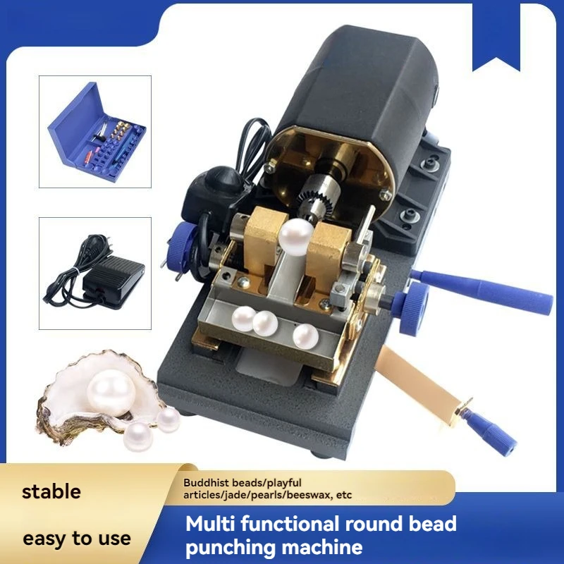 

Станок для сверления жемчуга, инструмент для изготовления и полировки ювелирных изделий, сверление бусины Будды, деревянных бусин, сверлильный станок для янтаря