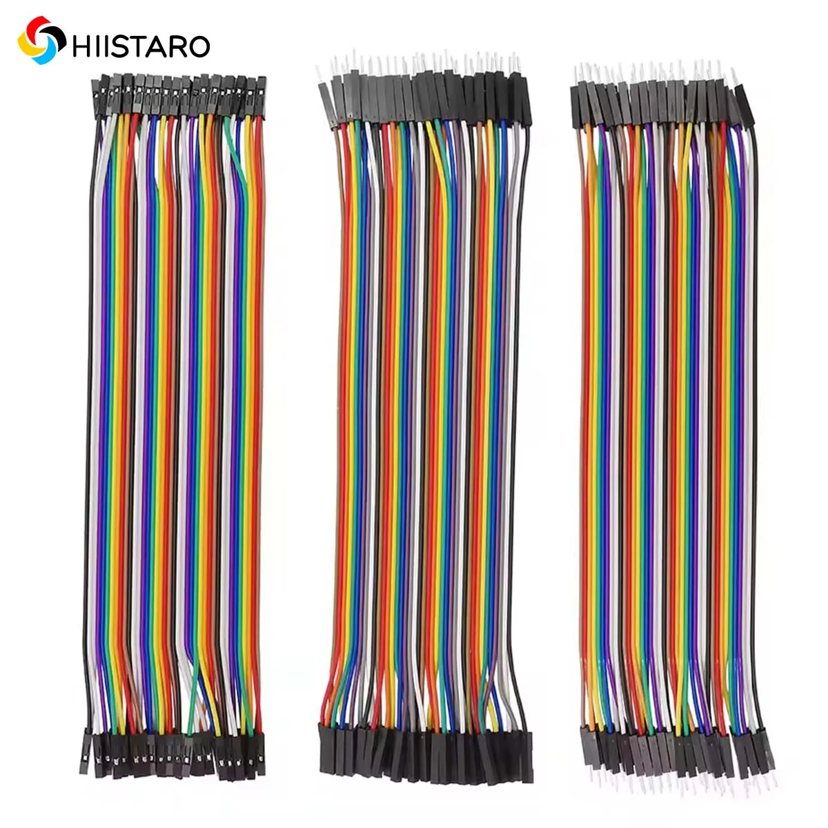40 Pin Breadboard Jumper Cable Wire Male to Male/Female to Female/Male to Female Ribbon Cable for Arduino DIY 10/15/20/30cm