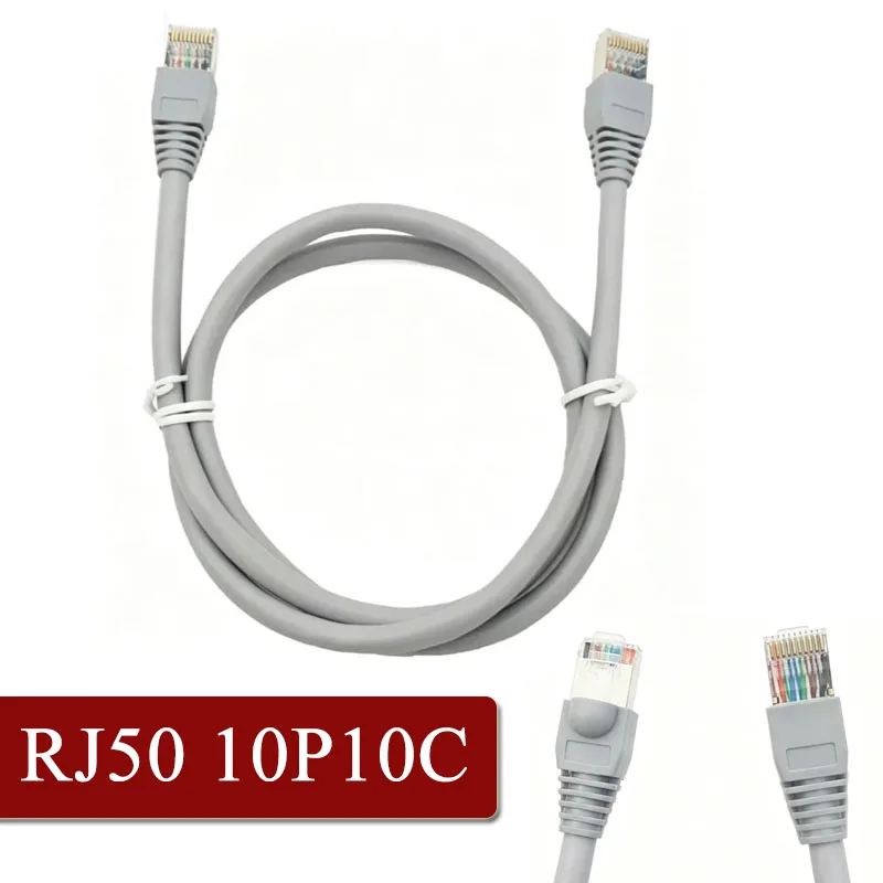 RJ50 10P10C Crystal Head Connection Cable STP Network Cable 10 Core Wire Enternet Control Line RJ50 Modular Plug Shielded Wire