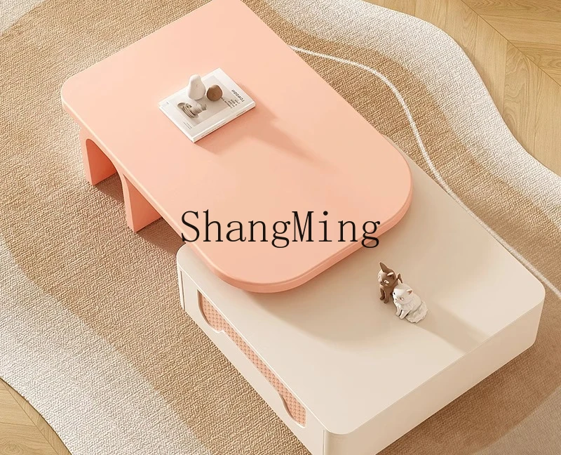 ZYYNew نموذج خزانة تلفزيون لغرفة المعيشة المنزلية، المشاهير على الإنترنت الحديثة بسيطة شقة صغيرة طاولة القهوة مجموعة خزانة أرضية التلفزيون #3