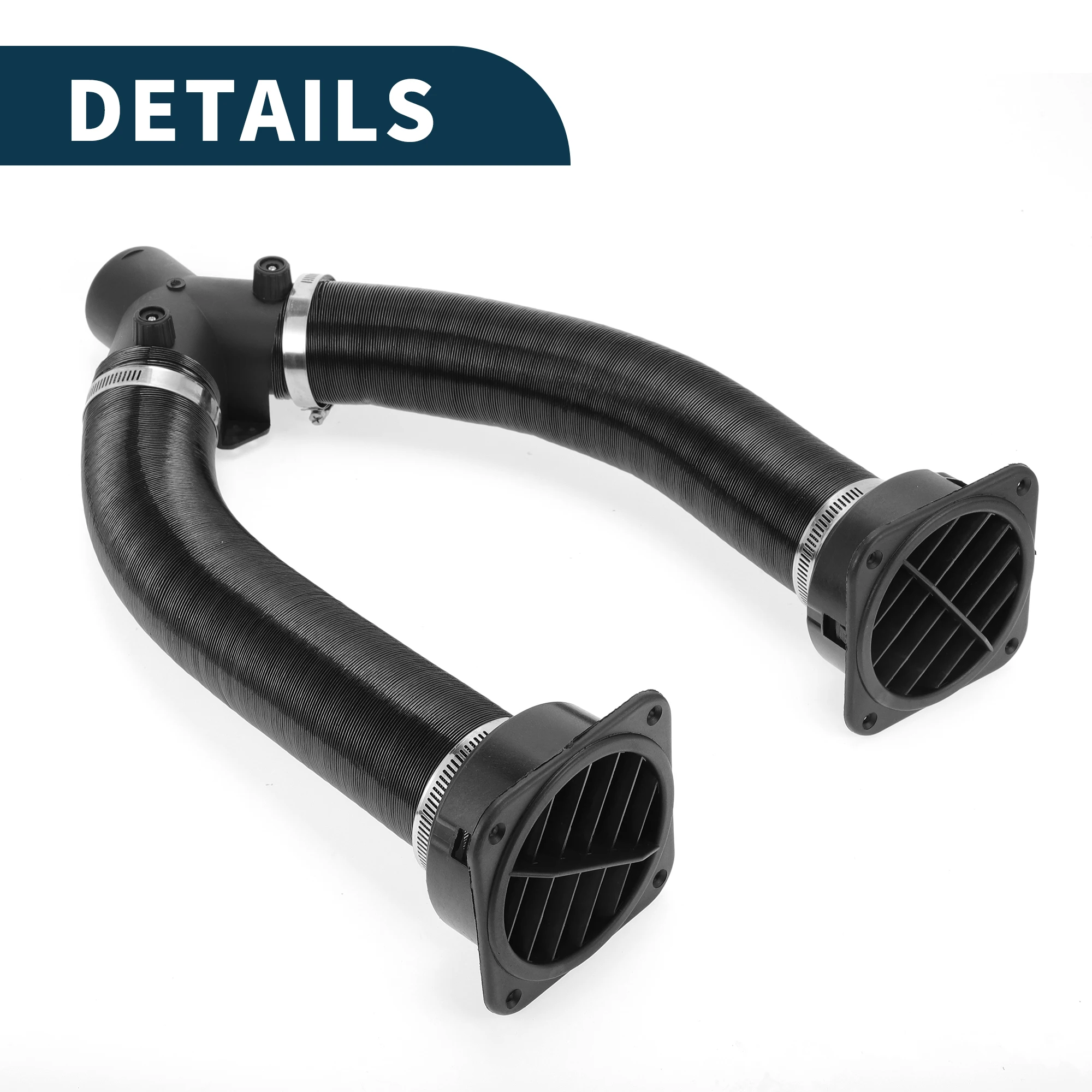 

UXCELL Car Truck RV Bus Van Car Heater Duct Pipe Hose Set with Double Valve Y Pipe Connector 60mm ID 80cm Max l