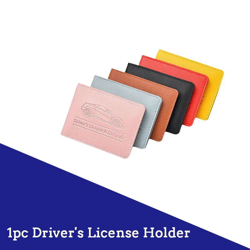 

Car Registration Driver's License And Insurance Card Holder Leather Car Essential Document Card Wallet Car Accessories