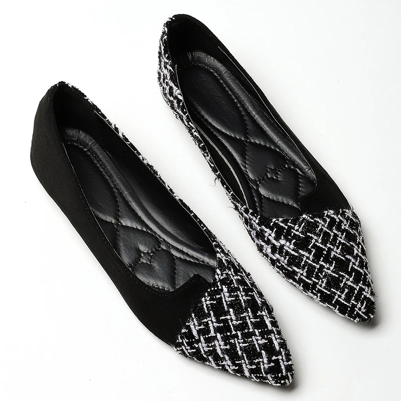 

Новинка 2023 года, летние женские туфли на плоской подошве с острым носком, повседневная обувь без шнуровки из мягкой кожи с низким вырезом, удобные легкие балетки на плоской подошве