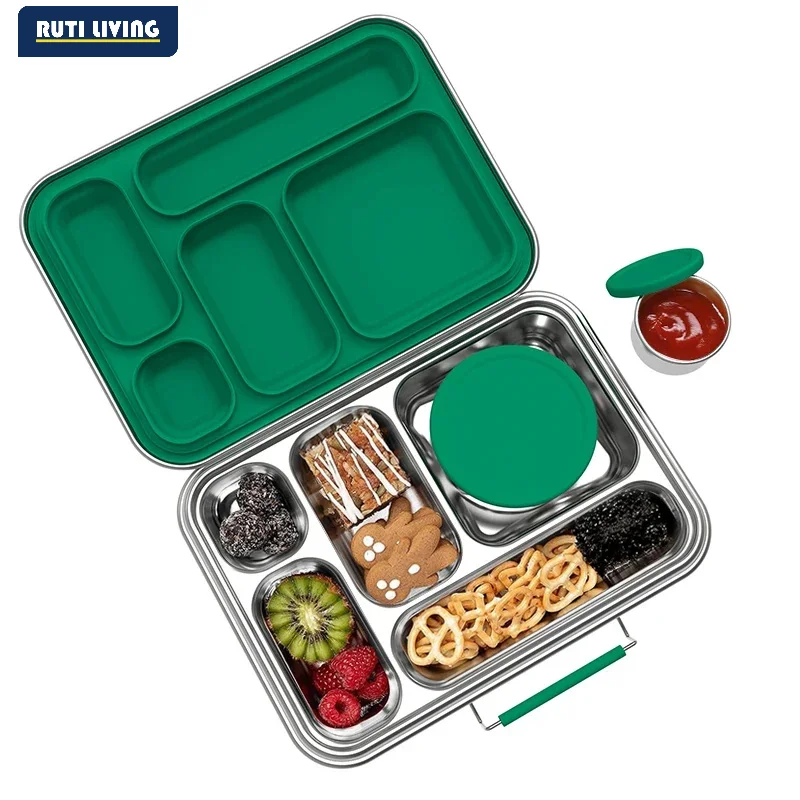 New design environmentally friendly reusable bento box stainless steel children's lunch box